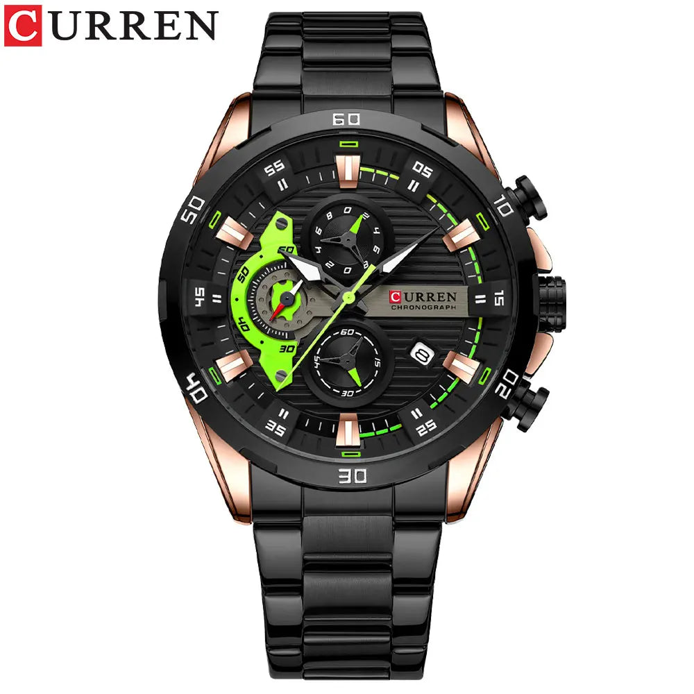 CURREN 8402 Stainless Steel Watches for Men