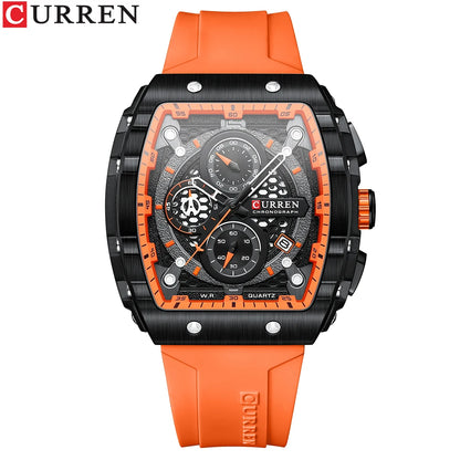 CURREN 8442 Sports Rectangular Watch