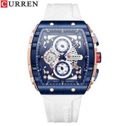 CURREN 8442 Sports Rectangular Watch